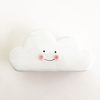 Tirelire en céramique en forme de nuages, de haute qualité, étanche, portable, décoration, mini ornements mignons, cadeaux pour bébés, boîte à économies