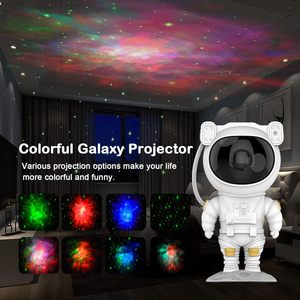 Lámpara de astronauta de proyección giratoria multicolor Ocean Wave Star LED Night Light Nebula Proyector para dormitorio - Product Image 3