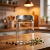 In Stock Wholesale Empty Cheap <strong>Best</strong> <strong>Sellers</strong> <strong>Clear</strong> Kitchen Sealed Tank Food Glass Storage Sauce Pickles Honey Jam Jars with Lids