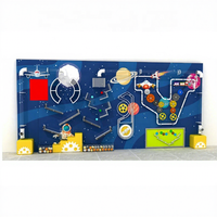 Mur de jeu interactif à balles pour parc à thème, équipement de salle sensorielle, panneau mécanique, aire de jeux intérieure certifiée CE pour enfants