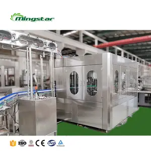 Mingstar botol cair otomatis Lengkap kualitas baik mesin pemisah pengisi air dan pelabelan jalur produksi