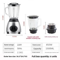 Pengolah Makanan Kaca Multifungsi Rumah Tangga Elektrik - Penggiling Daging - Juicer - Blender - Penggiling - Pembuat Makanan Bayi