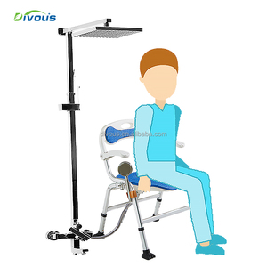 Multi-Functional Adjustable Height Aluminum Allo Bath <b>Chair</b> Elderly Foldable elderly 2-in-1 Toilet And Shower <b>chair</b> - Product Image 2