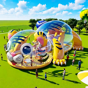 Palazzo Gonfiabile Trasparente con Scivolo, Parco Giochi per Bambini, Piscina <span class=keywords><strong>di</strong></span> Palline Oceaniche, Casa delle Bolle - Product Image 4
