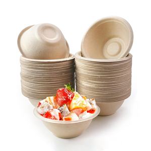 Approvisionnement d'usine Étanche Écologique Biodégradable Canne À Sucre Bagasse Micro-ondes Grands Bols 350ml - Product Image 2