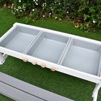 Ensemble de table de pique-nique et cuisine de jeu d'extérieur pour enfants, table et banc en bois pour jeux d'imitation pour jardin, personnalisable OEM ODM