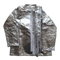 Combinaisons isolées OEM 1000 ℃ Combinaisons de protection en aluminium résistant à la chaleur avec sac SCBA en option pour la lutte contre les incendies