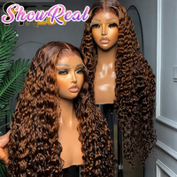 Perruques Lace Front en Cheveux Humains Naturels Sans Colle 13*4 Cheveux Bruts Brésiliens Bouclés Birmans Pré-Pluckés Perruques Frontales HD pour Femmes Noires