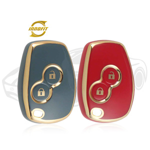 Innofit <span class=keywords><strong>RED2</strong></span> Fournisseur Creative Clés De Voiture Cas TPU Pour Renault Laguna Or Bord Multicolore Porter Résister - Product Image 1