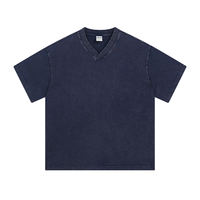 Offre Spéciale col en V t-shirt régulier hommes 100% coton logo personnalisé impression haute qualité Standard Fit blanc plaine t-shirt pour hommes