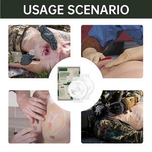 Biểu tượng tùy chỉnh trong suốt Hydrogel mặc quần áo 3 kênh con dấu ngực thông hơi không thấm nước cho trường hợp khẩn cấp chấn thương - Product Image 3