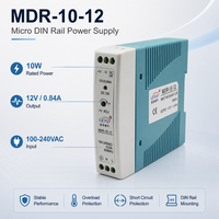 Alimentation électrique sur rail DIN 10W 12V 0,84A, alimentation industrielle à découpage avec protection contre les surcharges pour équipement d'automatisation de panneaux de commande PLC