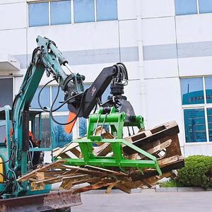 <span class=keywords><strong>Grappin</strong></span> à bûches rotatif avec râteau boulonné pour excavatrice, <span class=keywords><strong>grappin</strong></span> à bois monocylindre pour excavatrice de 1 à 10 tonnes - Product Image 6