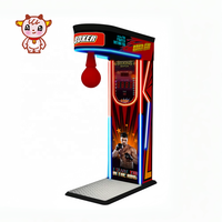 Machine de Boxe d'Arcade à Monnayeur Kits de Jeu Cible de Boxe Sac de Frappe Équipement d'Entraînement Machine de Boxe Musicale Électronique à Récompenses