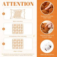 Quadratische Knotenkissen Geknotete Plüsch-Weichkissen Akzentkissen Dekoration für Zuhause Sofa Bett Couch