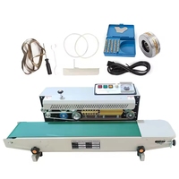 Vevor DL-6CFR-900 Elektrische Polyethylen-Beutel-Versiegelungs- und Schneidemaschine CE-Zertifiziert 220V 200mm Siegelbreite Halbautomatisch für Lebensmittel