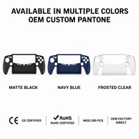 Étui de protection en silicone pour console de jeu portable, avec poignée diamantée et découpes intégrales, pour console de jeu PSP5
