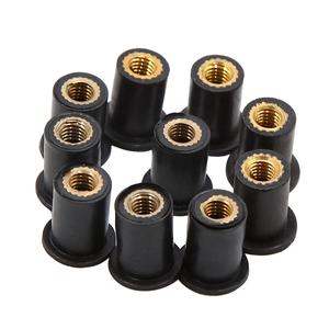 Clips de fixation automatique TY M3 M4 M5 M6 M8, insert d'expansion NBR, écrou à <span class=keywords><strong>rivet</strong></span> <span class=keywords><strong>aveugle</strong></span> en laiton et caoutchouc, vis, moto, poli, classe 6 - Product Image 1