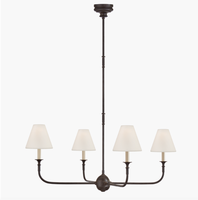 Accesorios de iluminación para sala de estar XZ, lámpara de diseño de cobre con Rama de latón, Led candelabro de comedor, colgante de luz de techo alto para Cocina