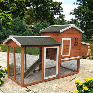 SDC021 SHUNDA 環境に優しい屋外用木製鶏小屋（中型ペット用、鶏用、庭用） - Product Image 5