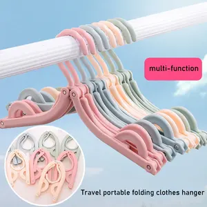 Portable Folding <b>Clothes</b> Hanger for Business Travel and Student Dormitory Multi Functional Retractable <b>Clothes</b> Hanger - Product Image 6