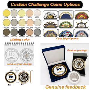 Moneda de desafío personalizada de aleación de zinc 3D con diseño de Noche de Terror, muñeco fantasmal de asesinio, acabado antiguo, coleccionable, diseño gratuito - Product Image 2