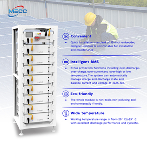 Batería de Rack de Alto Voltaje de 30KWH 60KWH, Batería de Iones de Litio de 51.2V 100Ah para Almacenamiento de Energía Industrial - Product Image 2