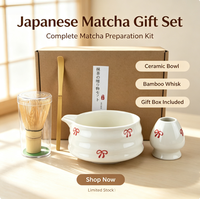 Bol à matcha unique en céramique, mignon, fournisseur chinois, fouet à matcha en bambou, cuillère à matcha avec boîte