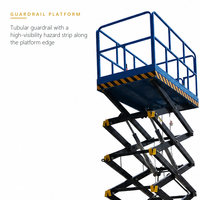Table élévatrice mobile à ciseaux hydraulique autopropulsée compacte de 8 m avec câble de levage – Nouveau modèle à prix d'usine