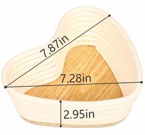 Panier chauffe-<span class=keywords><strong>pain</strong></span> avec pierre façonnant un <span class=keywords><strong>pain</strong></span> <span class=keywords><strong>au</strong></span> <span class=keywords><strong>levain</strong></span> ovale pour Banneton rotin en osier naturel fait <span class=keywords><strong>maison</strong></span> - Product Image 6