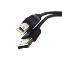 Großhandel USB 2.0 Druckerkabel Flüssigsilikon Reinkupferleiter TPE-Geflechtabschirmung Verlängerung 1M Schnelles Drucker-Computer-Kabel