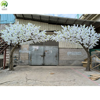 Dekorativer Innenbogen aus Fiberglas Elegante Bogen-Dekoration Weißer Hochzeits-Seidenblumenbaum Künstlicher Kirschblütenbaum
