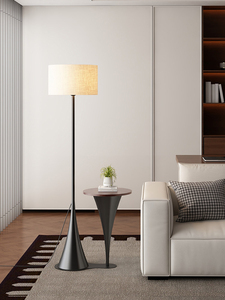 Lámpara de Pie de Estilo Mid-Century para Sala de Estar con Ambiente de Sofá Lateral y Estante Integrado, Lámpara Decorativa Francesa para Dormitorio - Product Image 3
