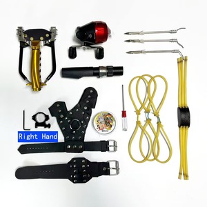 Ensemble de lance-pierres pliable léger en alliage écologique avec pointes de flèches en acier émettant des faisceaux laser pour la pêche - Product Image 4