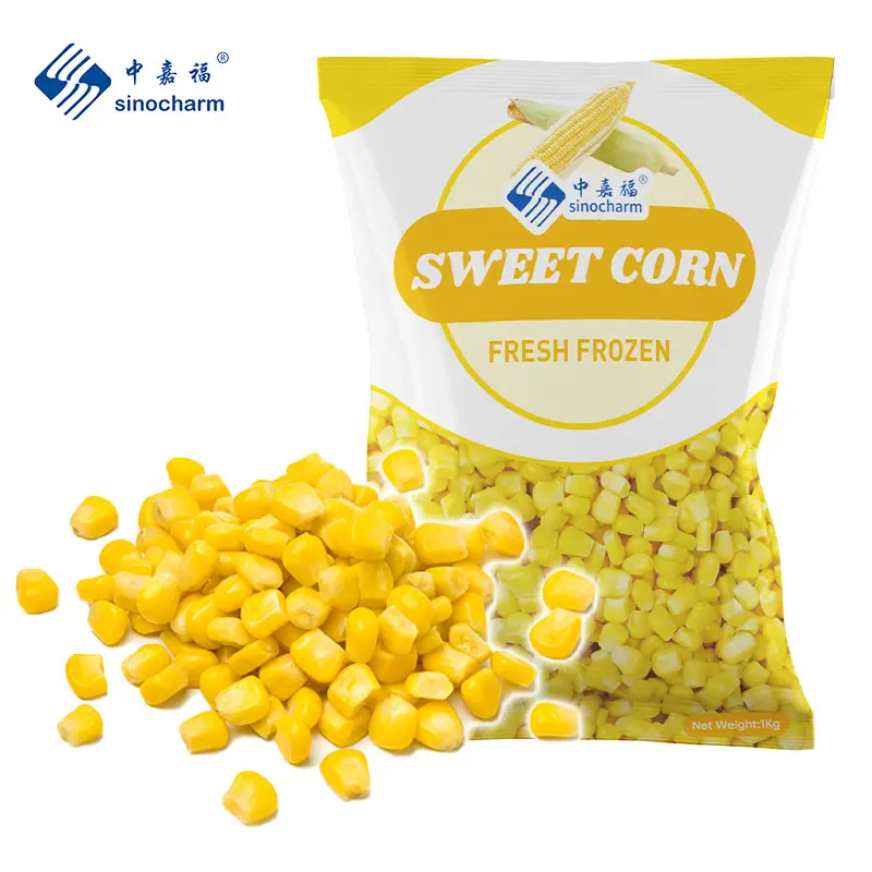 Harga grosir biji jagung manis Frozen Sinocharm Brix 10-13 variasi 903 sangat manis IQF jagung