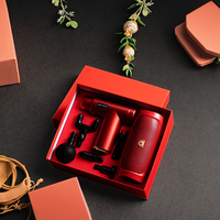 Pistolet de massage personnalisé avec logo + haut-parleur 2-en-1, coffret de luxe personnalisé pour cadeaux publicitaires d'entreprise