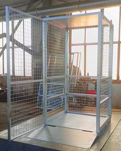 भारी-भरकम गैल्वेनाइज्ड स्टील गैस सिलेंडर भंडारण पिंजरे, एलपीजी/ऑक्सीजन की बोतलों के लिए 1000 किलोग्राम फोर्कलिफ्ट लोडिंग क्षमता - Product Image 2