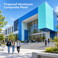 Panneau composite en aluminium ignifuge de 4 mm en gris métallisé pour la décoration de comptoirs de vente au détail