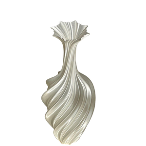 Groothandel Unieke 3D-geprinte hars sculptuur vaas keramische bloemenvaas voor hotel, huis of kantoordecoratie - Product Image 3