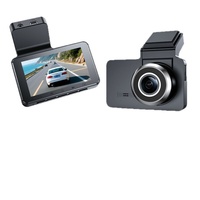 Caméra de rétroviseur HD 1440P à double objectif avec enregistrement en boucle, surveillance de stationnement, écran 3 pouces avant et arrière, connexion Wi-Fi avec application mobile