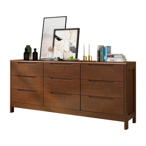 <span class=keywords><strong>Commode</strong></span> de chambre à coucher en bois massif personnalisée en usine avec tiroir - Product Image 1