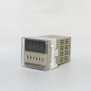 시간 릴레이 DH48S-S 디지털 타이머 지연 릴레이 0.1S-99H 시간 디지털 타이머 릴레이 AC 220V 소켓 기본 포함