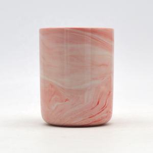 Tazas de café marmoleado <span class=keywords><strong>rosa</strong></span>, venta al por mayor, taza de té sin asa, tazas de leche de cerámica - Product Image 5