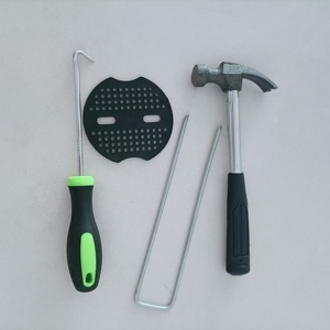 Agrafes de fixation robustes <span class=keywords><strong>en</strong></span> acier pour aménagement paysager, offrant une excellente protection contre la corrosion, pour tous types de pose de <span class=keywords><strong>gazon</strong></span> extérieur - Product Image 1