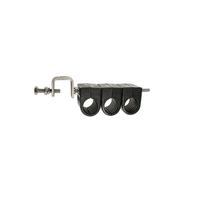 Pince de raccordement 1/2 pouce, pince à câble 1/2/3 voies avec support à clipser pour câble coaxial de 1/2 pouce pour tour de téléphonie mobile