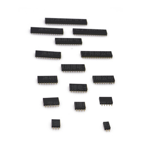 Connecteur femelle à rangée unique Shen Qibo 2,54 mm, 1x2 à 1x40 broches, matériau PBT pour produits numériques 3C - Product Image 3