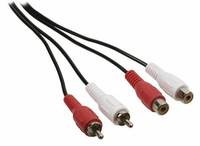Câble audio stéréo RCA double universel, connecteur plaqué or pour haut-parleur de voiture, amplificateur de cinéma maison