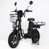 Bicicleta Eléctrica de Carga de Alta Velocidad con Neumáticos de 16x3 Pulgadas, Doble Suspensión, Frenos, Acero al Carbono, Motor sin Escobillas, Batería de 30AH, 60km+ de Autonomía