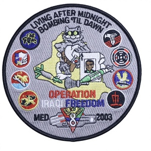 衣類用カスタム卸売高品質フル刺繍パッチバッジ、格安で100％カスタム刺繍パッチを製造 - Product Image 2