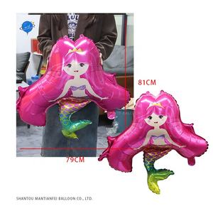 Película de aluminio para decoración de MTF, Globos de helio con forma de sirena, Mylar <span class=keywords><strong>Ocean</strong></span>, Animal - Product Image 1